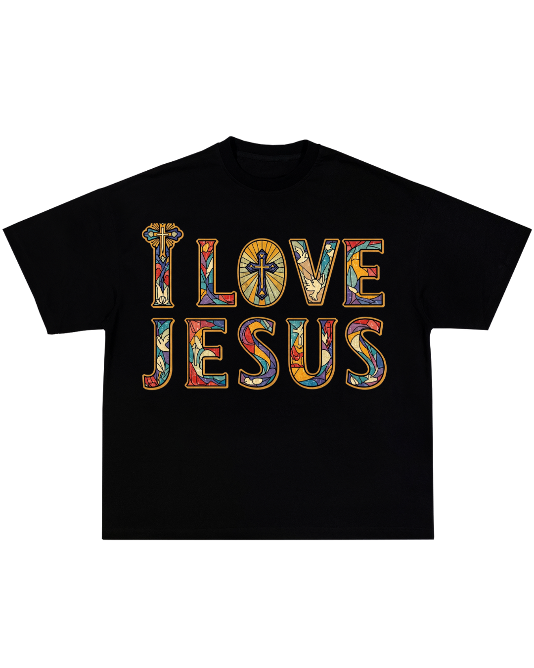 I LOVE JESUS TEE BLACK