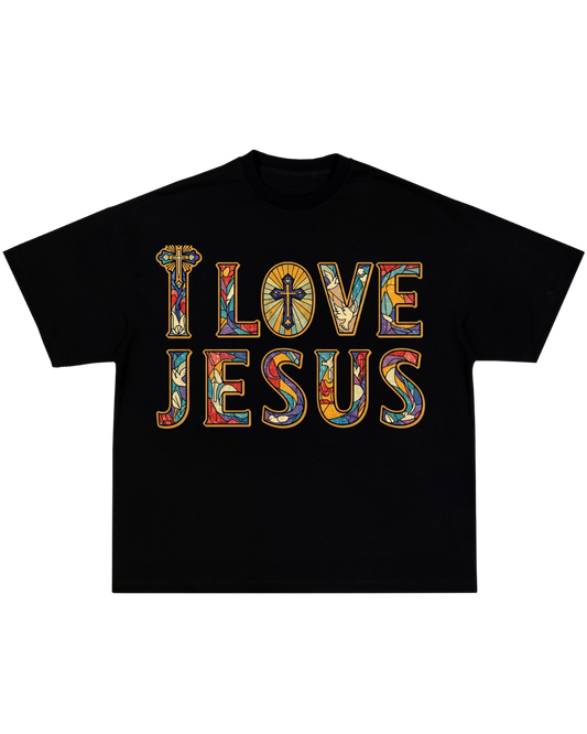 I LOVE JESUS TEE BLACK
